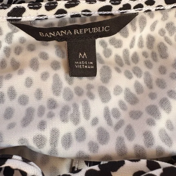 Banana Republic Black and White Animal Print Dress - Picture 8 of 10